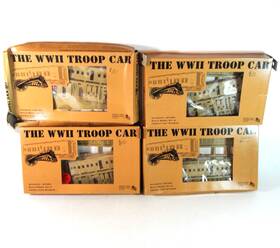 197-9701 Cannonball Car Shop 4 Ho The Wwii Troop Sleeper Kits L/trks Train