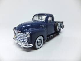 71602-dblue Cararama 1/72 Scale 1950 Chevrolet 3100 Pickup Truck Vintage Diecast Metal Dblue
