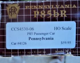 Ccs4530-06 Centralia Car Shops Ccr S Rtr P85 Passenger Pennsylvania #4126 Origional Paint Scheme Ccs4530-06 Centralia Car Shops Ccr S Rtr P85 Passenger Pennsylvania #4126 Origional Paint Scheme