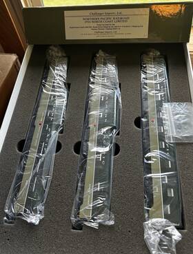 2257.1s Challenger Imports Ho Brass Cil Np Northern Pacific 1955 3 Car Passenger Set