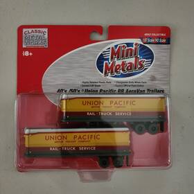 51150 Classic Metal Works 40s/50s Union Pacific Rr Aerovan Trailers - Sealed