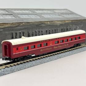 0001-000096n Con-cor 96n North Pole Southern Smoothside Christmas Dining Car 1996 N Scale