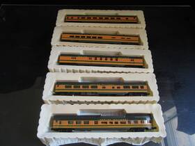0001-004003 Con-cor Great Northern Empire Builder Passgr 5 Car Set N Scale Lnib