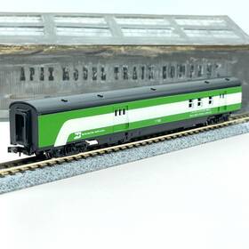 0001-04021h Con-cor 4021h Burlington Northern Smoothside Baggage Railway Post Office N Scale