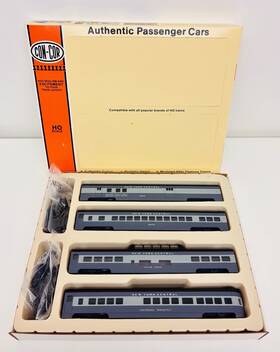 0001-092013 Con-cor Ho 72ft New York Central 4 Car Passenger Set