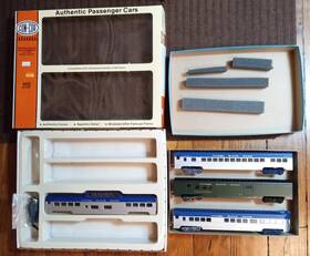 0001-092021 Con-cor Ho Nickel Plate Road By Passenger Set Of 4 Bluebird Theme Rare Complete