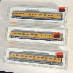 0001-420114 Con-cor 2 Budd Passenger Cars Union Pacific N Coach Dining Dome Observation