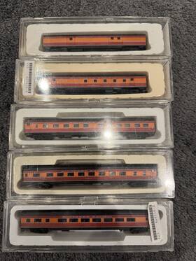 0001-421116-e Con-cor N Scale Southern Pacific Daylight Passenger Cars 0001-421116-e Con-cor N Scale Southern Pacific Daylight Passenger Cars