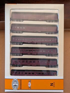 0003-570012 Con-cor Norfolk And Western N Gauge Passenger Car Set