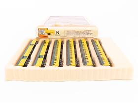 0003-570014 Con-cor N Scale Cnw Railway Heavyweight Passenger 6-car Set