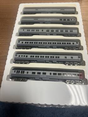 0003-570022 Con-cor N Scale New York Central Heavyweight Passenger Set Of 6