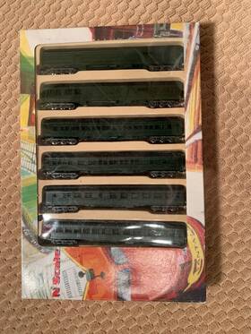0003-580000 Con-cor N Scale Unprinted 6-car Heavyweight Passenger Set