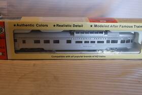 000776 Con-cor Ho Scale Dome Observation Passenger Car Silver California Zephyr