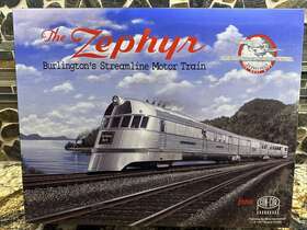 001-8721 Con-cor 001-0721 Ho #001-8721 Pioneer Zephyr Passenger Train Set Burlington Route Nib