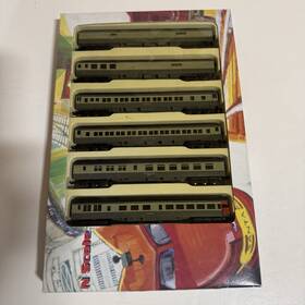 003-5700221 Con-cor N-scale 6 Car Heavyweight Passenger Set #2 Nyc New York Cent