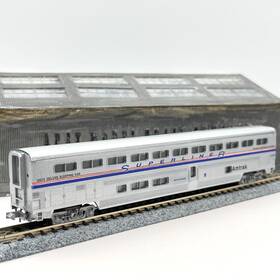 004633 Con-cor 4633 Amtrak Phase Iv Superliner Deluxe Sleeping Coach Car 32072 N Scale