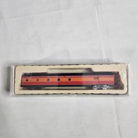 4001f Con-cor N Scale Smoothside Full Baggage Toy Locomotive Train Car
