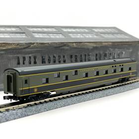 Con-cor 40116 Con-cor N Scale Canadian National Smooth Side Sleeper Coach Emerald
