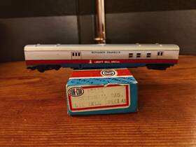 4021k Con-cor N Scale Liberty Bell Special Rpo Passenger Inch Benjamin Franklin
