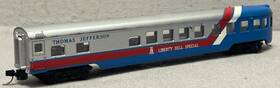 4041k Con-cor N Scale Liberty Bell Special Smoothside Thomas Jefferson Observation Car