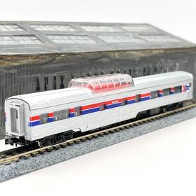 4061j Con-cor Amtrak Corrugated Small Side Dome Pass Observation Coach N Scale