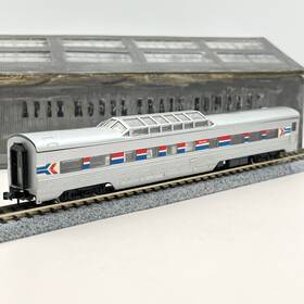 4321e Con-cor Amtrak Corrugated Dome Observation Car N Scale