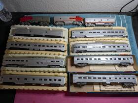 C850 Con-cor Con-cor/rivarossi Ho California Zephyr Silver Set