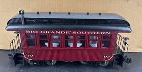 9510rs Delton Locomotive Works G Scale Rio Grande Southern Passenger Car With Lighting