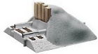 6-12059 Earthen Set 2 Fastrack Bumpers Lionel