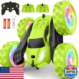 Fdctr B0f9p6ml76 Remote Control Car Stunt Rc Cars 2.4ghz Double Sided 360 Flips Crawl