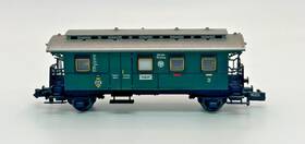 055-864 Fleischmann N 055 864 Nurnberg Green Baggage Car No Box 055-864 Fleischmann N 055 864 Nurnberg Green Baggage Car No Box