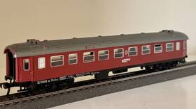 Fleischmann 12/678 - Ho Swedish Passenger Car Type Bo5bl 2 Rail