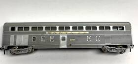 Fleischmann 616374092468 Vintage Ho Santa Fe Budd Hi-level Sky Lounge Car #724 Made In Western Germany