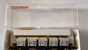 8231k Fleischmann N Scale 8231 Container Carrier Freight Car Original Box