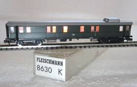 8630k Fleischmann N Piccolo Db Express Train Luggage Car With Lighting Pw4 E Ovp A