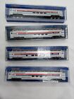 74355 Four Bachmann N Scale 85foot Full Dome Amtrak Passenger Coach Train Cars X4