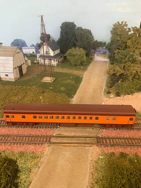 Fvm-10035 Fox Valley Models Ho Milwaukee Road Coach Brown Roof #4438. Fvm 10035. Iob