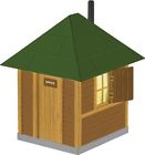 6-37166 Gauge Shed Shanty Building Scenery Lionel Train Crossing Lighted