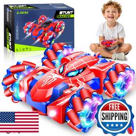 B0fcn3xk9x Gdric Spider Remote Control Car 2.4ghz Rechargeable Rc Cars 360 Rotating 4wd S