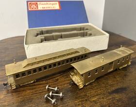 St-106 Gem Model Railways By Samhongsa Ry. Ho Brass #st-106 St. Paul And Pacific 2 Car Set Unpaint