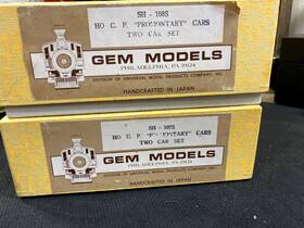 Sh-111s Gem Models Ho Brass Up And Cp Passenger Cars - 2- 2 Car Sets Promontary Msh
