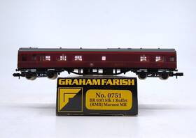 M1859 Graham Farish 0751 N British Railways Mk1 Restaurant Miniature Buffet Car #m1859
