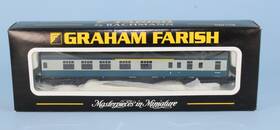 374-080 Graham Farish By Bachmann Br Mk.1 Corridor Brake Composite Bck Passenger Coach Blue/grey