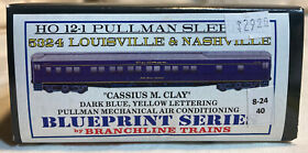5324 Ho Branchline Blueprint Kit L And N 12-1 Pullman Sleeper Cassius M. Clay