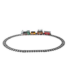010084 Holiday Time Light-up Led Christmas Village Battery-operated Train Set