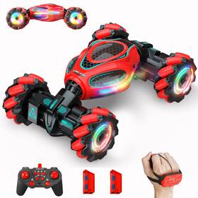 B0frmptzpp Hoshiplay Gesture Rc Car 1 18 4wd Off-road Stunt With Remote Control Led Lig