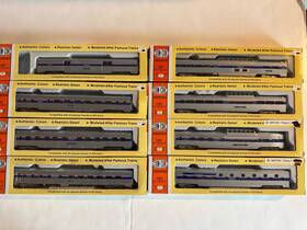 0001-0741 Ihc Concor Ho Scale Amtrak Phase 4 70 Ft Corrugated Sides Passenger Train 8 Car Set