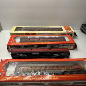 Ihc 051108480836 3 Ho Gulf Mobile And Ohio Passenger Cars Locomotive