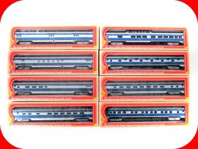 47358 Ihc Ho Scale Missouri Pacific Lightweight Passenger Car 8-pack Set -