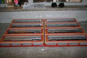 47787 Ihc 47788 Ho Scale Santa Fe 8-car Set 47780 To - Knuckle Cplr Interiors